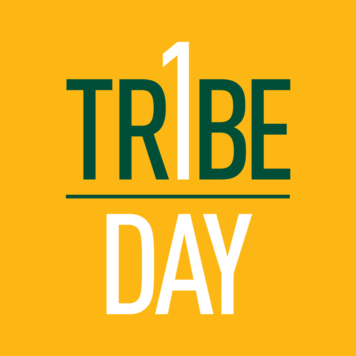 one tribe one day yellow bg