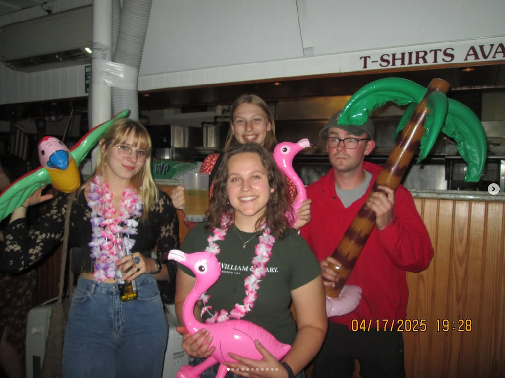 a group of students during mug night