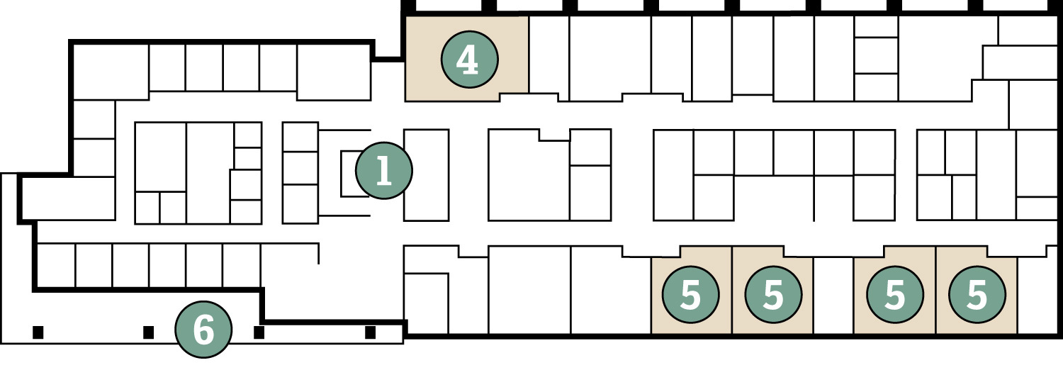 Chesapeake Bay Hall First Floor Map